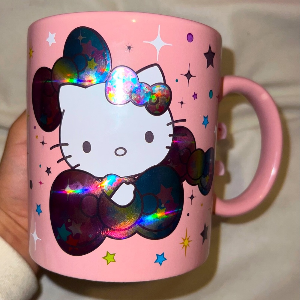 Hello kitty holographic mug